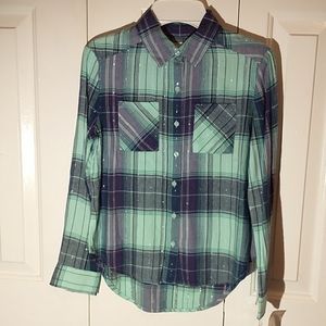 Girls New MUDD button up shirt